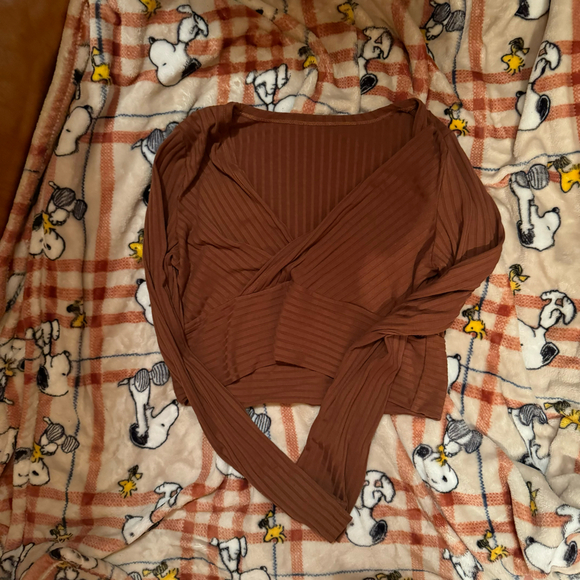 Shein brown crop top - Picture 1 of 2